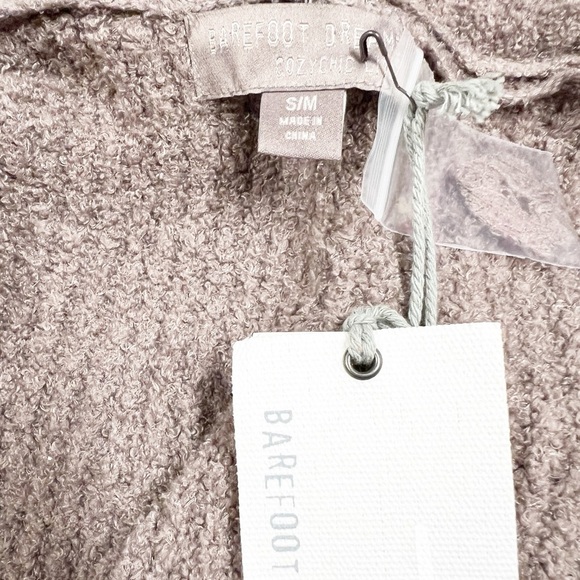 Barefoot Dreams Womens Driftwood Tan CozyChic Lite Waffle Cocoon Cardi Size S/M - Picture 4 of 9